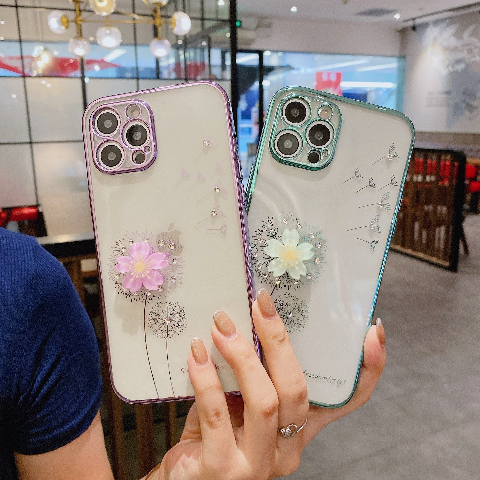 Luxury 3D Cute Flower Spin Stand Holder Phone Case Luxury 3D Cute Flower Spin Stand Holder Phone Case